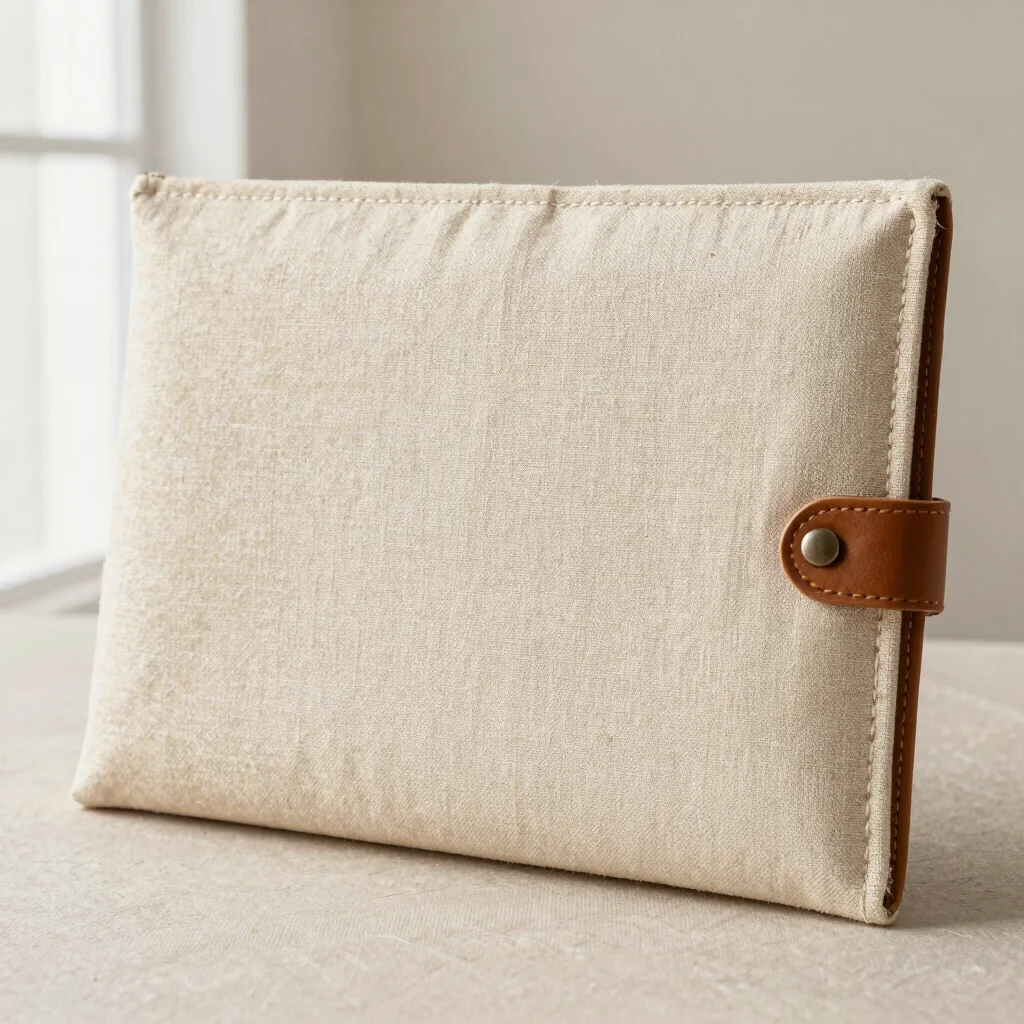 Padded Cotton Canvas Book Sleeve